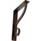 Ekena Millwork Ashford Single, Wrought Iron Bracket, (Single center brace), Antiqued Coppe 1 1/2"W  x 5 1/2"D x 8"H BKTM01X05X08SASACO - alternate 1